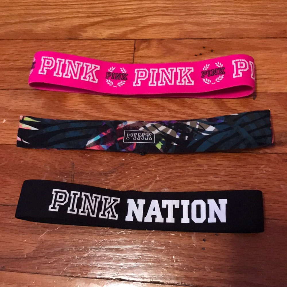 3 Victoria’s Secret PINK headbands.